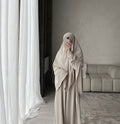 Custom Basic Abaya and Hip Khimar for Adults Lightweight Breathable Polyester Plus Size
