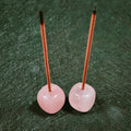 Different Material Rose Quartz Incense Holder Semi-precious Stone for Sale Crystal Gift Ornament Diy