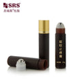Empty Cosmetic PP Plastic Luxury Hair Serum Injection Black Brown Frosted Roll on Bottle