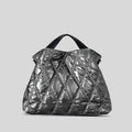 Custom Logo Autumn and Winter Down Filled Cotton Tote Bag Female Space Puffer Handbag Simple Crossbody Shoulder Bags