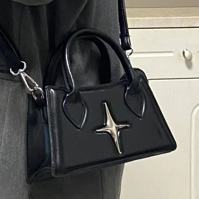 Fashion Design Hot Girls Star Shoulder Bags Simple PU Leather Women's Small Square Tote Messenger Bag Female Purse Handbags