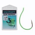 1/0 2/0 Hot Selling High Carbon Steel GLOW DROPSHOT HOOK Suitable for Soft Worms Mandarin Fish Sea Bass Fishing Gear and Tackle