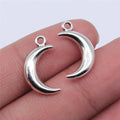 Classic Plain Moon Charms for Earrings Making Supplies Bulk Jewelry Pendant Handmade Materials