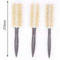 Ionic Mini Blow Dryer Brush Roller Compact Boar Bristle Styling for Blow Drying Curly Hair Round Ceramic Brush