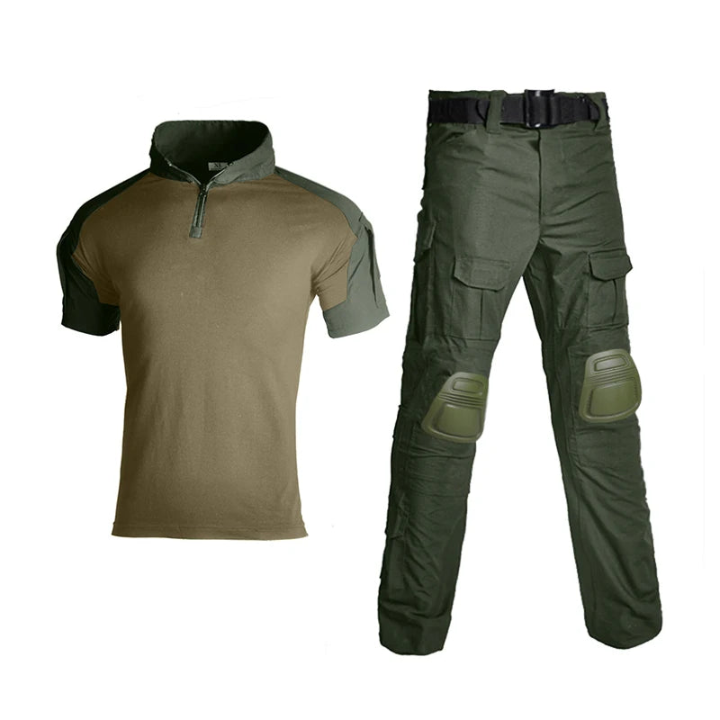 HAN WILD G2 Short Camouflage Printing Camouflage Unisex Knitted Tactical Uniform