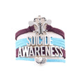 No Story Should End Too Soon Semicolon Theme My Story Is Not Over yet Suicide Awareness Leather Bracelets