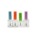 Empty 15ml Nail Polish Glass Bottle with Brush Customizable Color Screen Printing Cap 100pcs MOQ