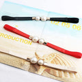 Simple Fashion Ladies Elastic Stretch Dress Accessories Pearl Thin Waist Seal Alloy Fabric PU Polyester Nylon for Decoration