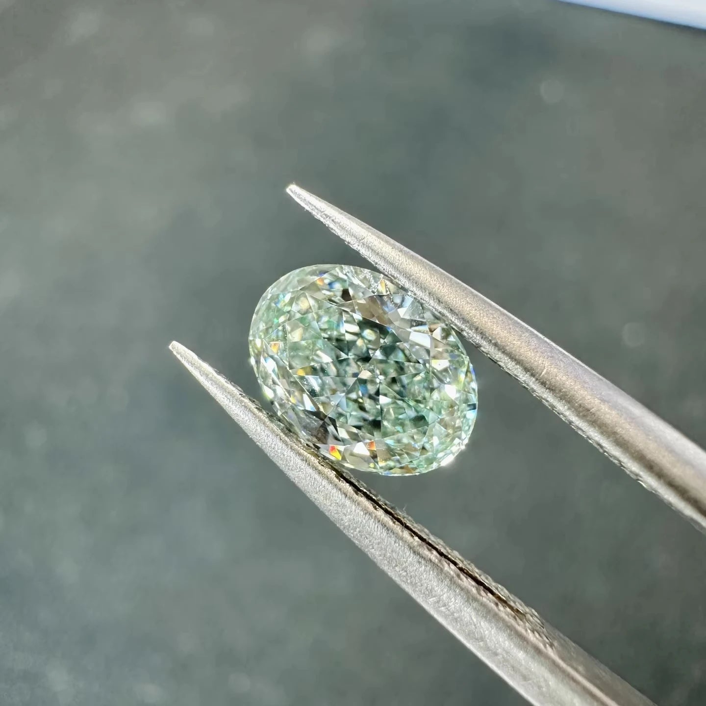 Good Product 1.13CT Green Oval Cut Diamond IGI Certified VVS2 2EX Loose Diamonds Hpht  Lab Grown Oval Intense Green Lab Diamond