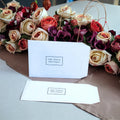 Custom Printed Personalized Luxury Eco-Friendly Business Card Envelope Bag Logo Name for Flower Gift Greetings (White Paper)
