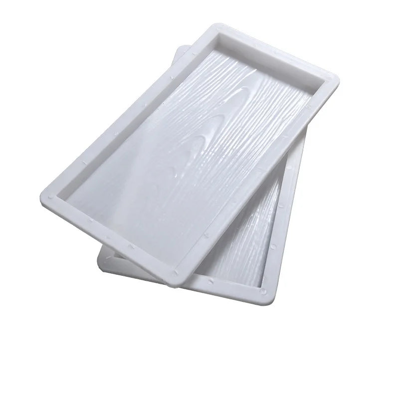 60*30*4cm Wood Grain Plastic Mold Universal Grade Fence Building Square Concrete Floor Tile Template Wholesale by Manufacturer