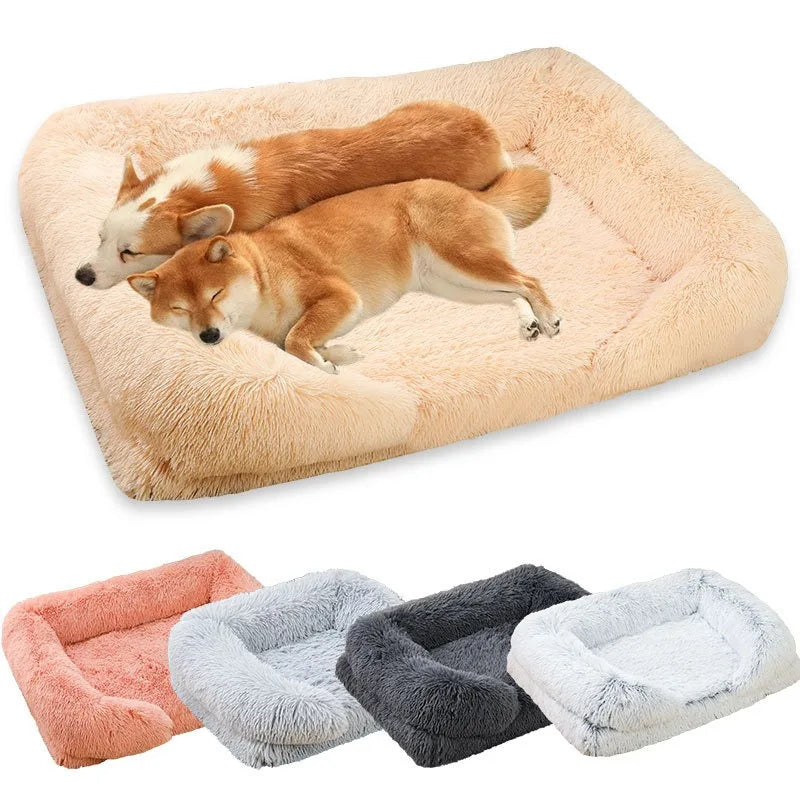 Wholesale Fluffy Dog Bed Super Soft Non-slip Pet Plush Bed Ultimate Cozy Pet Sofa Bed