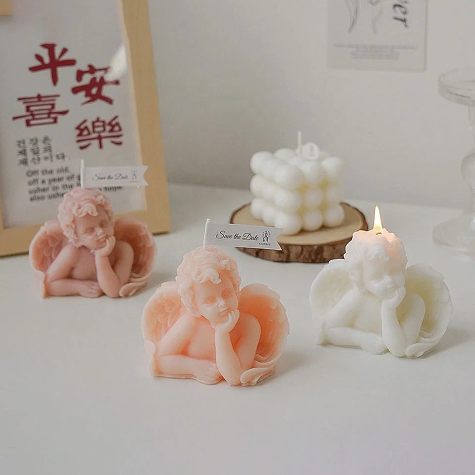 Angel Candle Ins Style Photo Props Decorative Handmade Art Scented Candles Souvenirs Gift