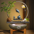 Scented Wax Melts Warmer Aroma Lamp Candle Modern Ceramic Electric Burners Led Light Backflow Waterfall Incense Burner