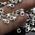 7-15mm Natural Silver 925 Sterling Silver Lobster Clasp No Ring for Jewelry Making Findings & Components