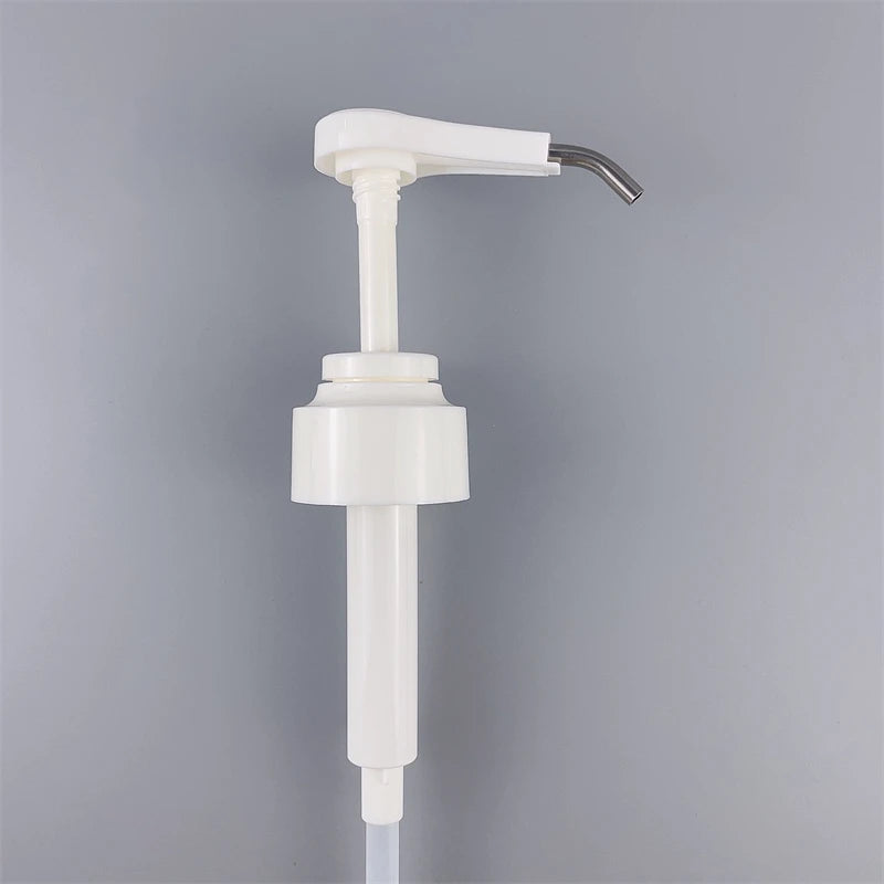 Stainless Steel Oyster Sauce Syrup Bottle Nozzle Oil Sprayer Pump with Plastic Long Dip Tube for Home Kitchen Restaurant