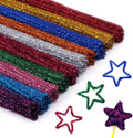 Safe and Humanized Design Colorful DIY Art Craft Decorations Glitter Creative Arts Chenille Stem