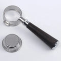 Hot Sale 51mm 54mm 58mm  2 Blades Stainless Steel Black Rosewood Handle Espresso Bottomless Coffee Tamper Portafilter