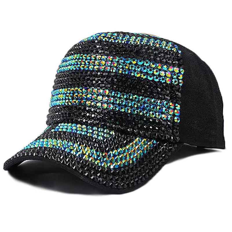 Wholesale Bling Crystal Rhinestone Mardi Gras Caps Bling Hats