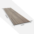 KASARO Modern 3D Damask Slat Wall Panels Mdf Polyester Fiber Acoustic Wood for School & Apartment Decor