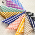 Plain Style Woven Gingham Poplin Tartan Yarn Dyed Check Plaid Lyocell Cotton Blended Fabric for Boys Dress Shirt