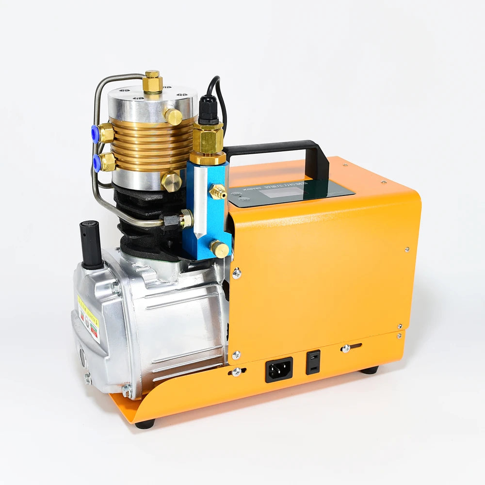 Acecare 220V Yellow 300bar 4500psi High Pressure Intelligent Type Compressor for Diving Cylinder