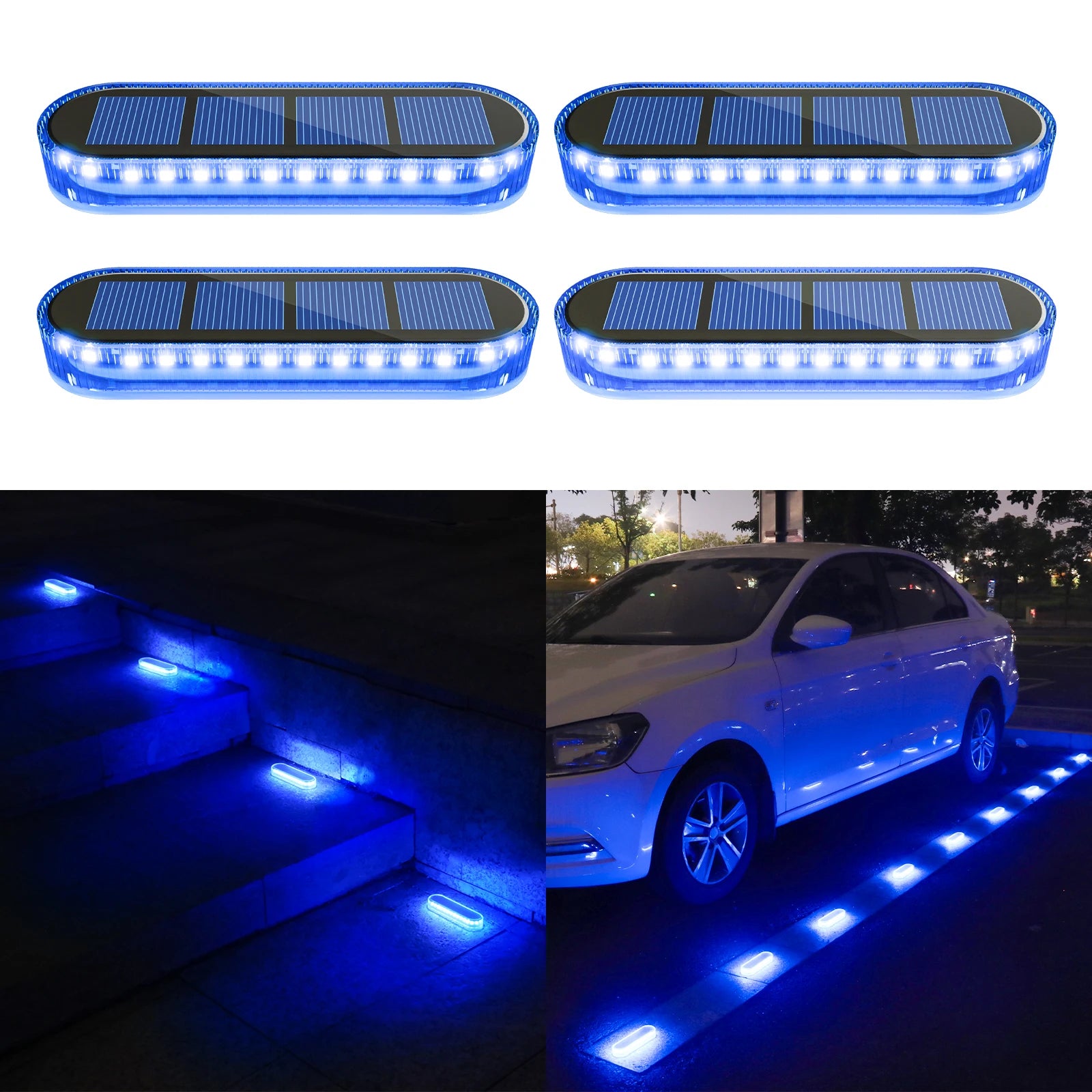 Hot Sale Solar Fence Lights Outdoor IP68 Pathway Yard Driveway Garden Step Lamp Solar Post Lights ABS LED Solar Deck Lights