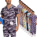Wholesale Unisex Elastic Dental Clinic Doctor Gown Breathable Printed Fun Beauty Salons Hospitals Scrubs Uniforms Sets