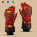 Custom Power Heating Motorcycle Driving Gloves Man Rechargeable Electric Battery Winter Ski Heated Gloves