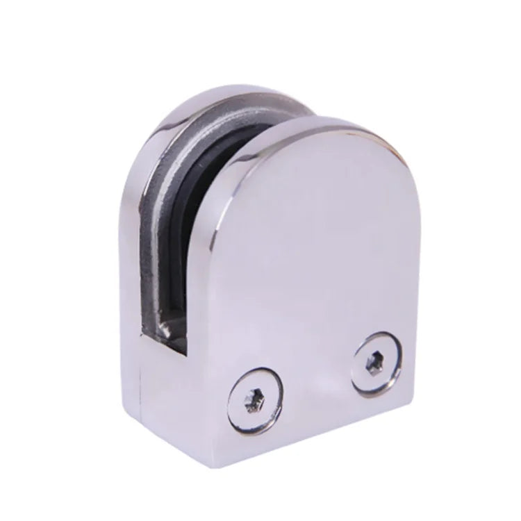 Stainless Steel 316/304 Round Glass Clamp Railing Fittings Frameless Glass Balustrade Balcony Clip Glass Deck Railing