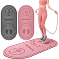 Custom logo Kid Adult Round Arch Oval Curve Skipping Jump Rope TPE 6mm 8mm Yoga Mat With Alignment Lines