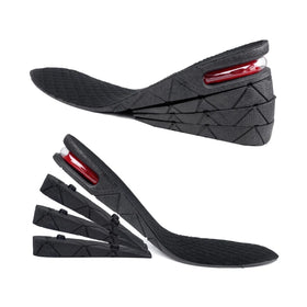 Height Increase Insole 4-Layer Heel Shoe Air Cushion Elevator Shoe Insole Lifts Kits Inserts Taller Insoles 3cm to 9cm Height