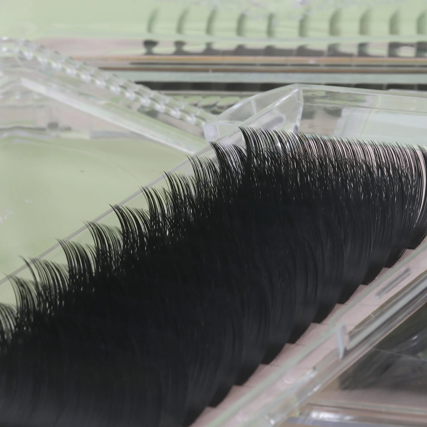 Volume Super Matter Lash Extensions L and M Korea Pbt Fiber Eyelash Trays