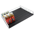 Heavy Duty Supermarket Shelf with Single-Sided Gravity Roller Fridge Small Style Stores Rack for Beverages
