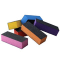 Nail Filer Buffer Polishing Black Sponge Block Set Free Sample Black Sanding 100/180 Nail File/Buffer 3 Way Nail Buffer