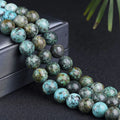 Natural Stone Beads Turquoise Round Loose Beads Bracelet for Jewelry Making Accessories
