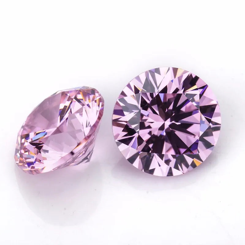 AAA Grade Loose Gemstone CZ Green Color Round Cut 6.5mm  Best Price Cubic Zirconia From China