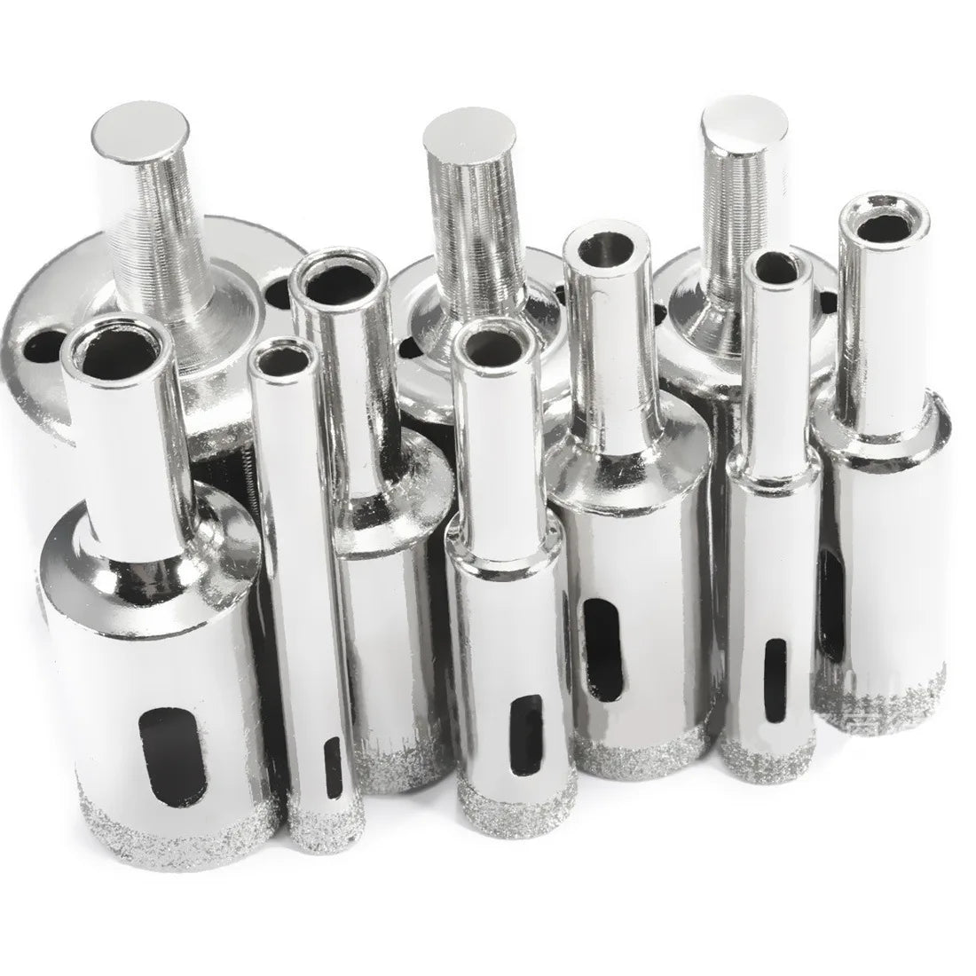 Diamond Coated Drill Bit 3-50mm for Tile Marble Glass Ceramic Glass Tile Marble Hole Drilling Bit Set (10PCS)Tool Accessories