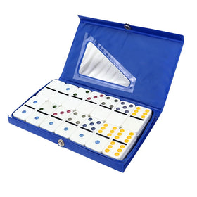 Low Moq Custom Double Six White Domino Game Set 28pie Color Dot Profesional Pvc Boxes for Other Entertainment Products