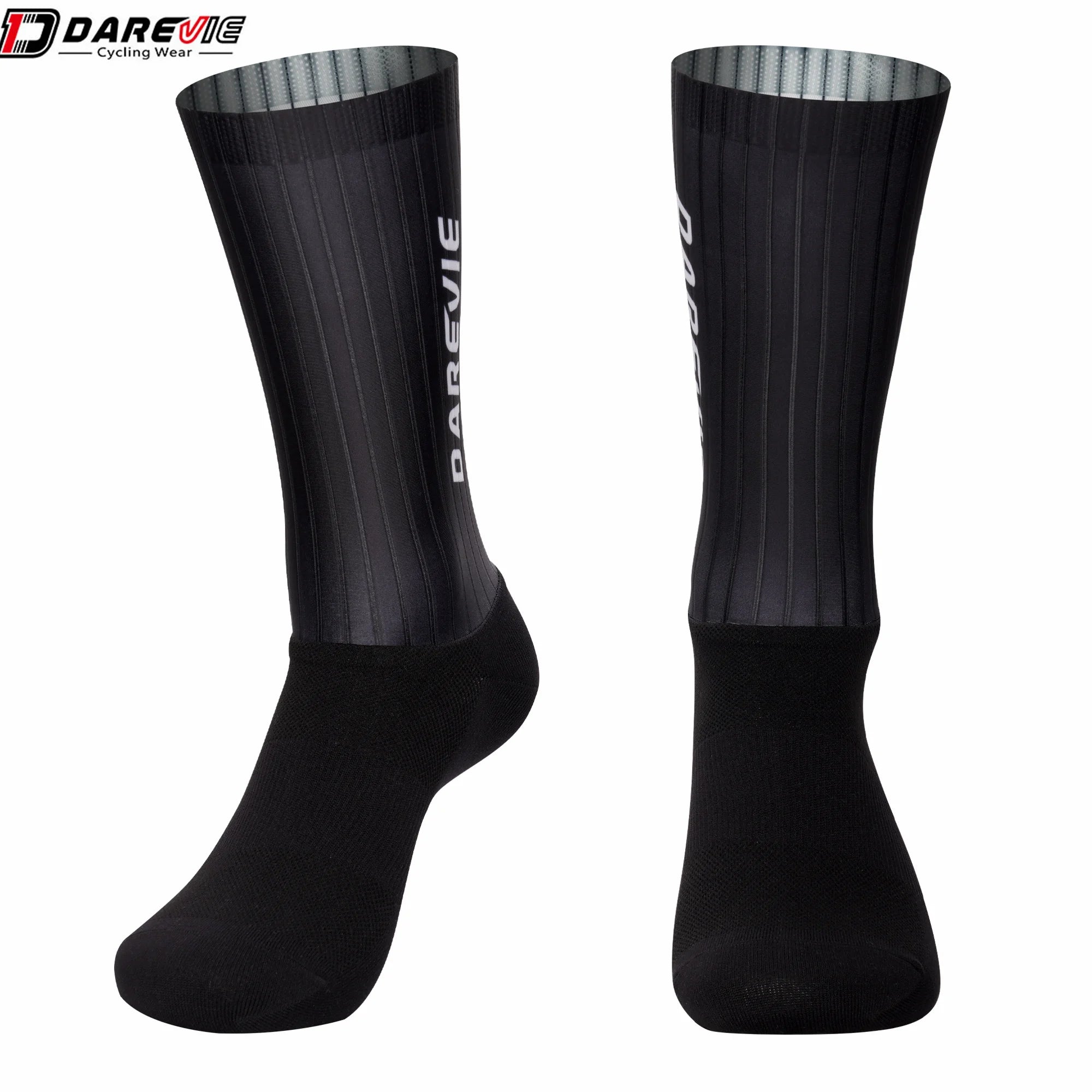 Darevie Bike Team Aero Socks Seamless Anti Slip Cycling Road Bicycle Socks Outdoor Racing Bike Compression Sport Socks