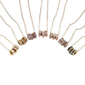 Wholesale Fashion Waterproof Stainless Steel Chain Jewelry 14K Glod Plated Zircon Necklace for Women Jewelry