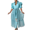 S-XXL European and American Large Fashion Women's Shirt Short Sleeved Oversized Casual Summer Design Shirt