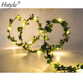 Warm White Tiny Leaf Garland Holiday Battery Powered Fairy String Lights Christmas Party New Year Wedding Garden Decor SL630