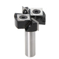 Insert-Style Spoilboard Surfacing Router Bit Tungsten Steel Mini Spoilboard Flattening Rabbeting Router Bits 4 Carbide Inserts