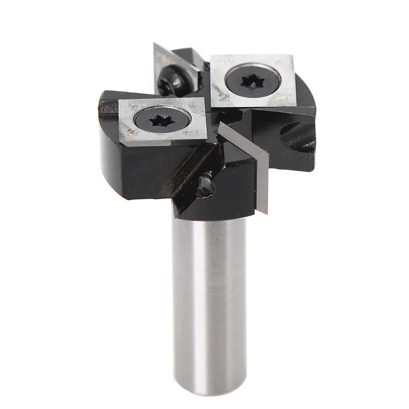 Insert-Style Spoilboard Surfacing Router Bit Tungsten Steel Mini Spoilboard Flattening Rabbeting Router Bits 4 Carbide Inserts