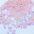 High Quality 2-4mm Rhombus Crystal Beads DIY Necklace Bracelet Accessories Bicone Glass Beads for Jewelry Making