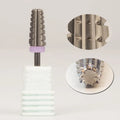 In Stock Straight Teeth 6.8*15mm Tapered Professional Tapered Barrel Efile Nail Drill Bits Carbide 5 in 1 Tungsten with R Cut