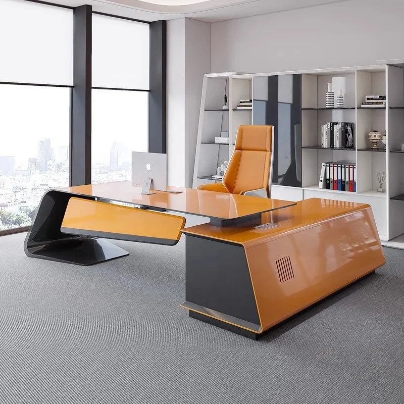 Office Furniture Commercial L Shaped Desk Set Luxury Office Desk Modern Escritorios De Oficina Bureau Ceo Executive Office