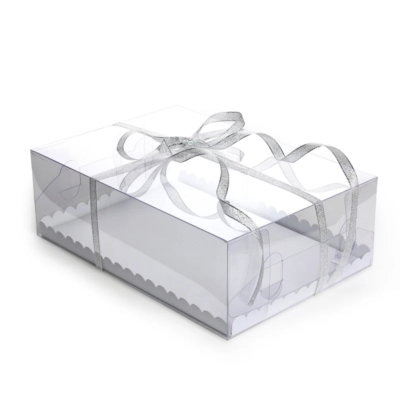 Thick PET Transparent Alphabet Cake Box Clear Plastic Box for Number Cakes