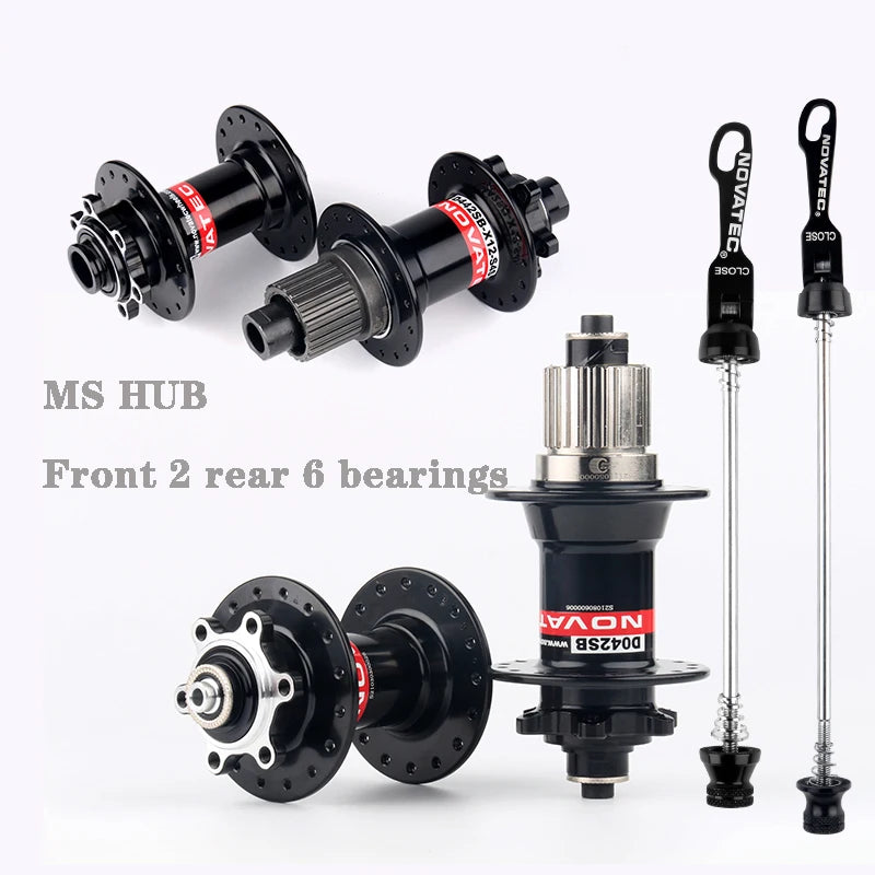 NOVATEC MicroSpline Hub 32 Holes MTB MS Cubes Axle Boosts 12 Speed Mountain Bike Hubs for Shimano M6100 M7100 M8100 12S MS Hubs